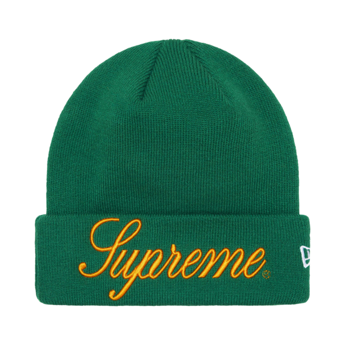 - Supreme x New Era Script Beanie Green - 24FW