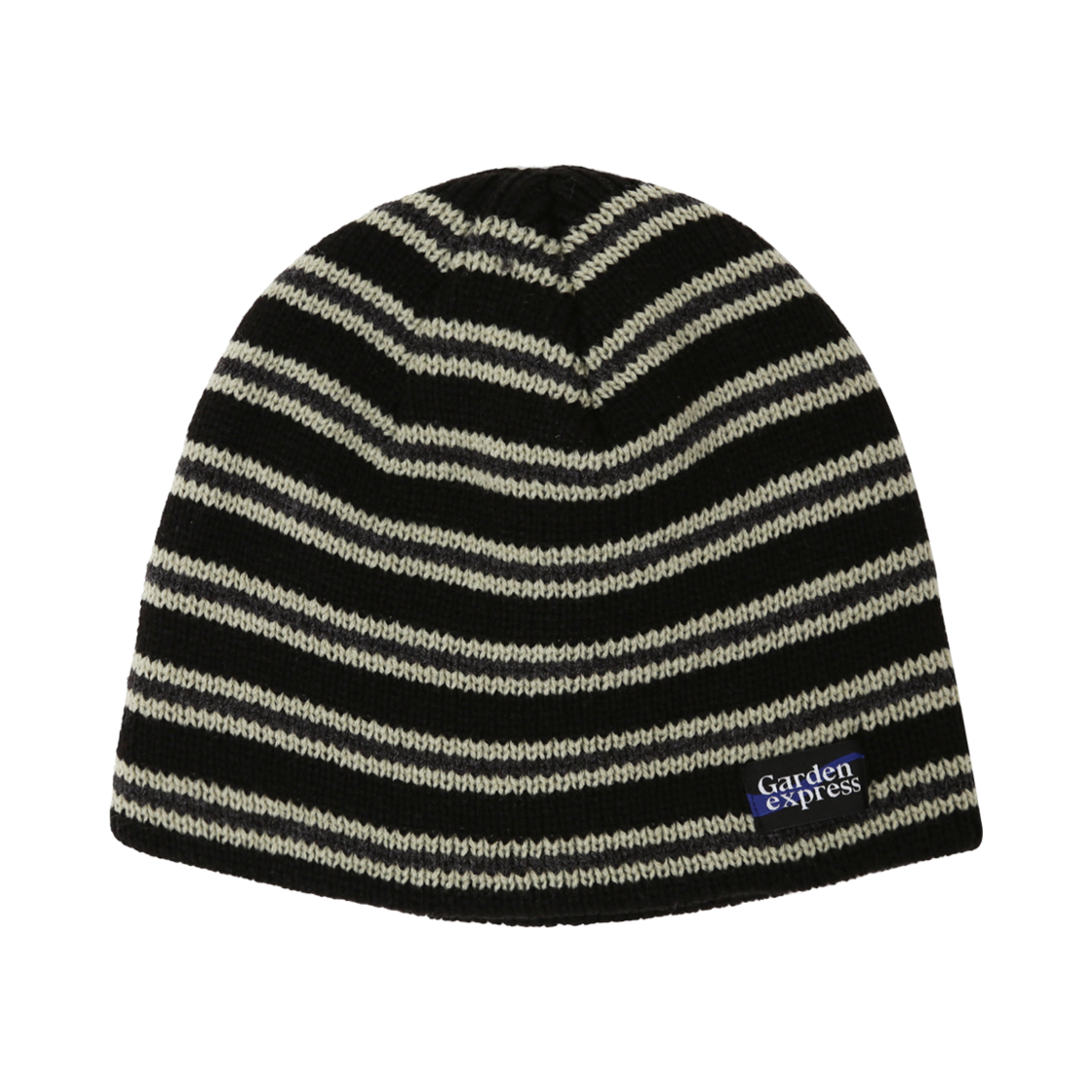 가든익스프레스 스트라이프 비니 블랙(Garden Express Striped Beanie Black)