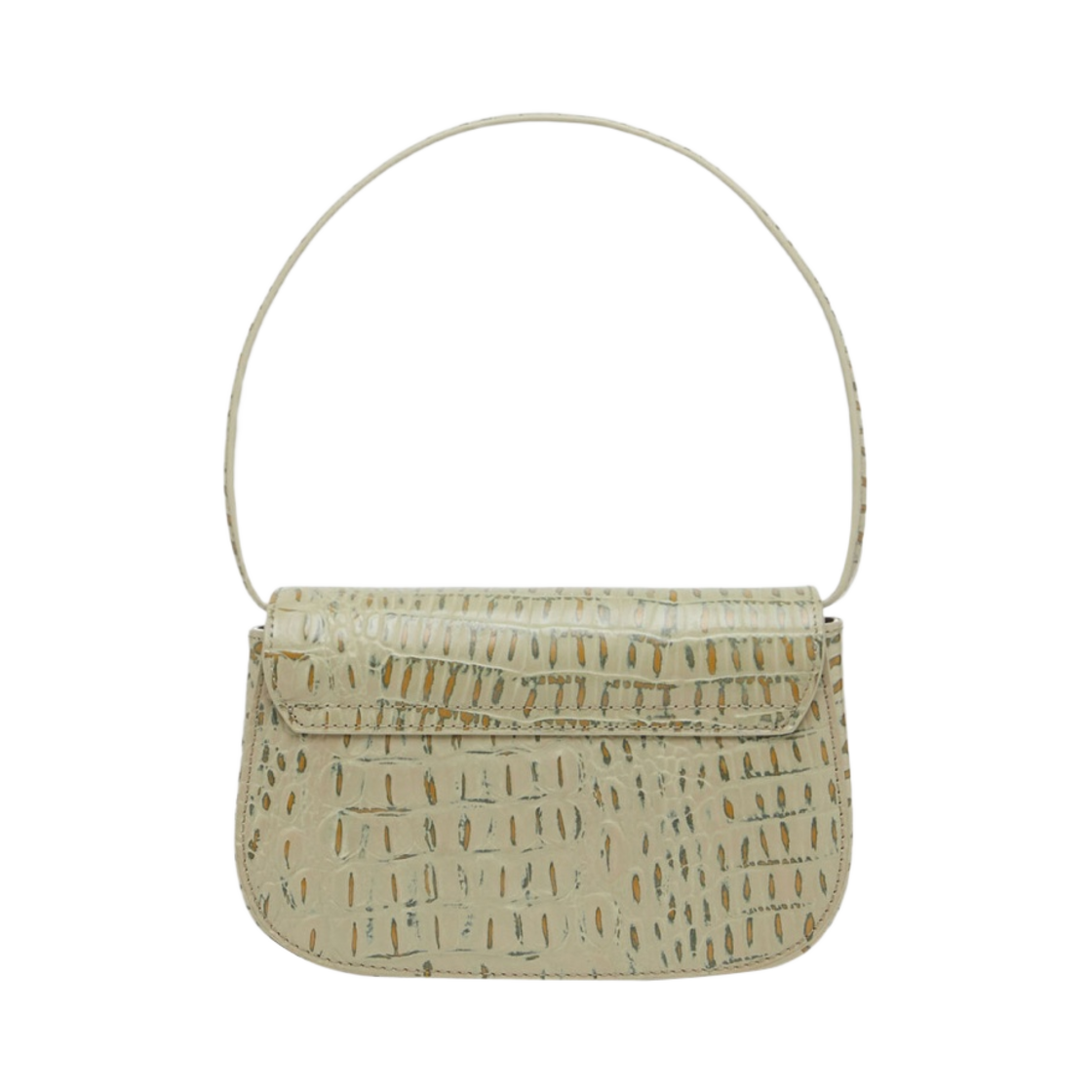 디젤 1DR 숄더백 인 카우 레더 밀리터리 그린(Diesel 1DR Shoulder Bag in Cow Leather Military Green) - 4