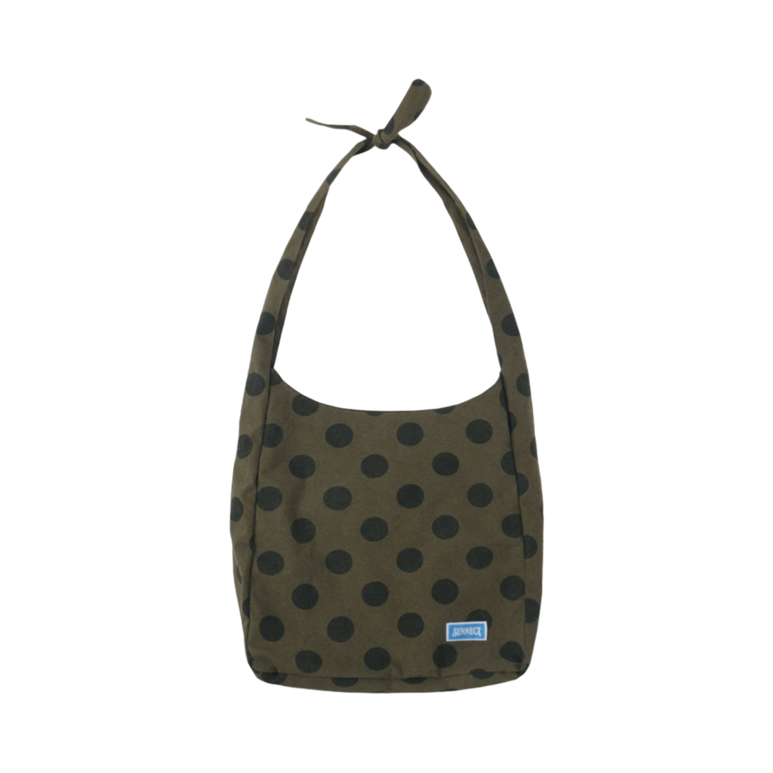 SNCT25SAC007OL SUNNECT Polka Dot Canvas Crossbody Olive