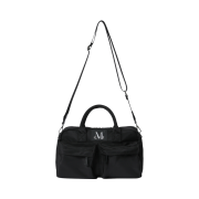 MUCENT Letie Signature 3way Double Pocket Cross Bag Black