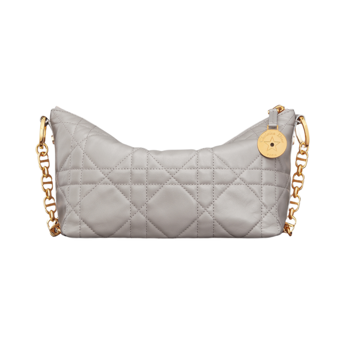 디올 디올스타 체인 호보 백 매크로까나쥬 램스킨 그레이(Dior Diorstar Chain Hobo Bag Macrocannage Lambskin Gray) - 3
