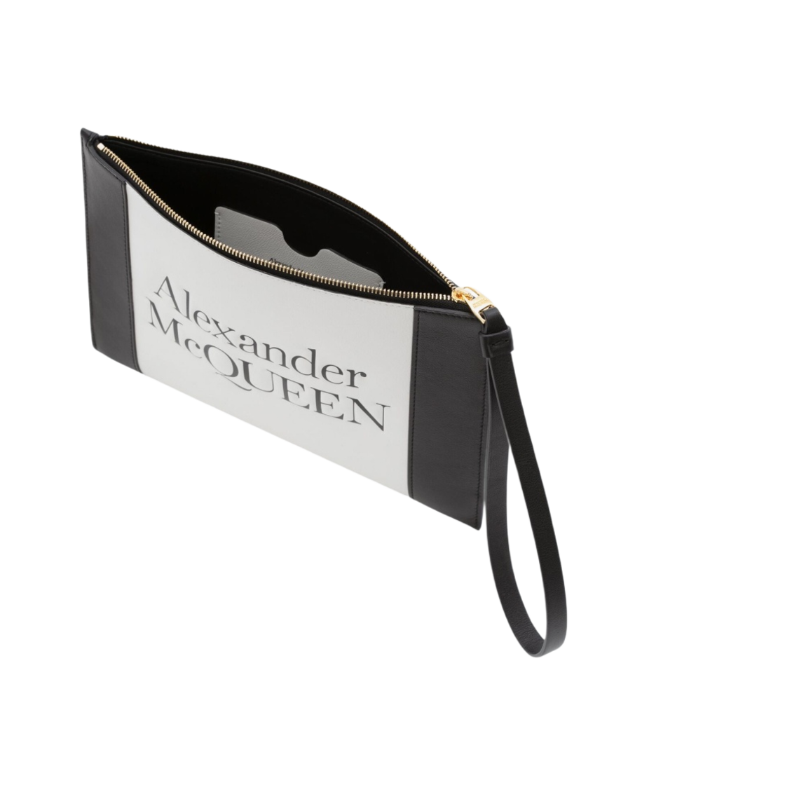 알렉산더 맥퀸 시그니쳐 지퍼 파우치 아이보리(Alexander McQueen Signature Zipped Pouch Ivory) - 4