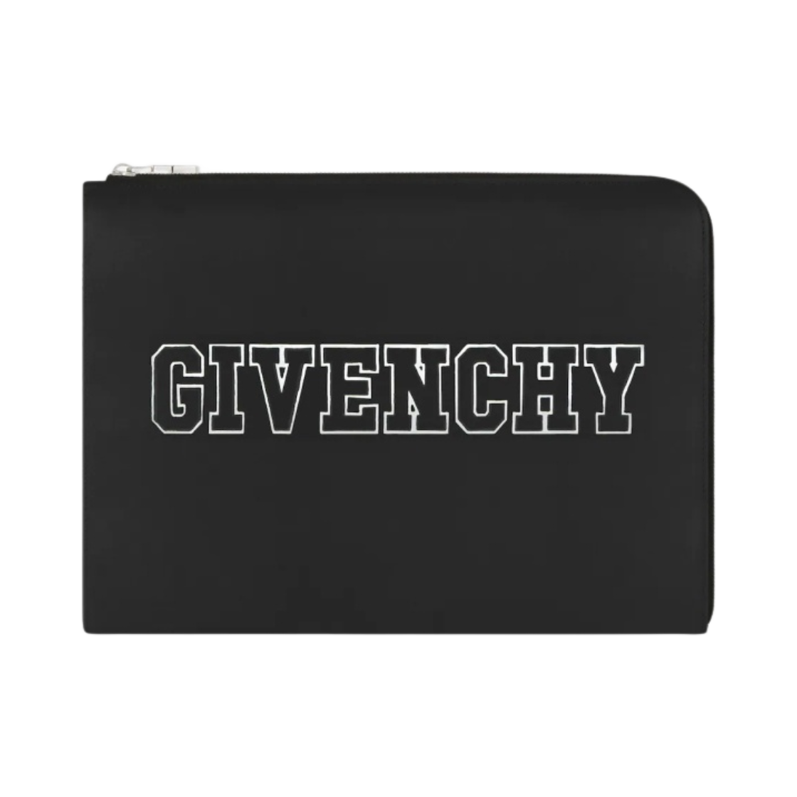 지방시 레더 라지 지방시 파우치 블랙(Givenchy Large Givenchy Pouch in Leather Black) - 1