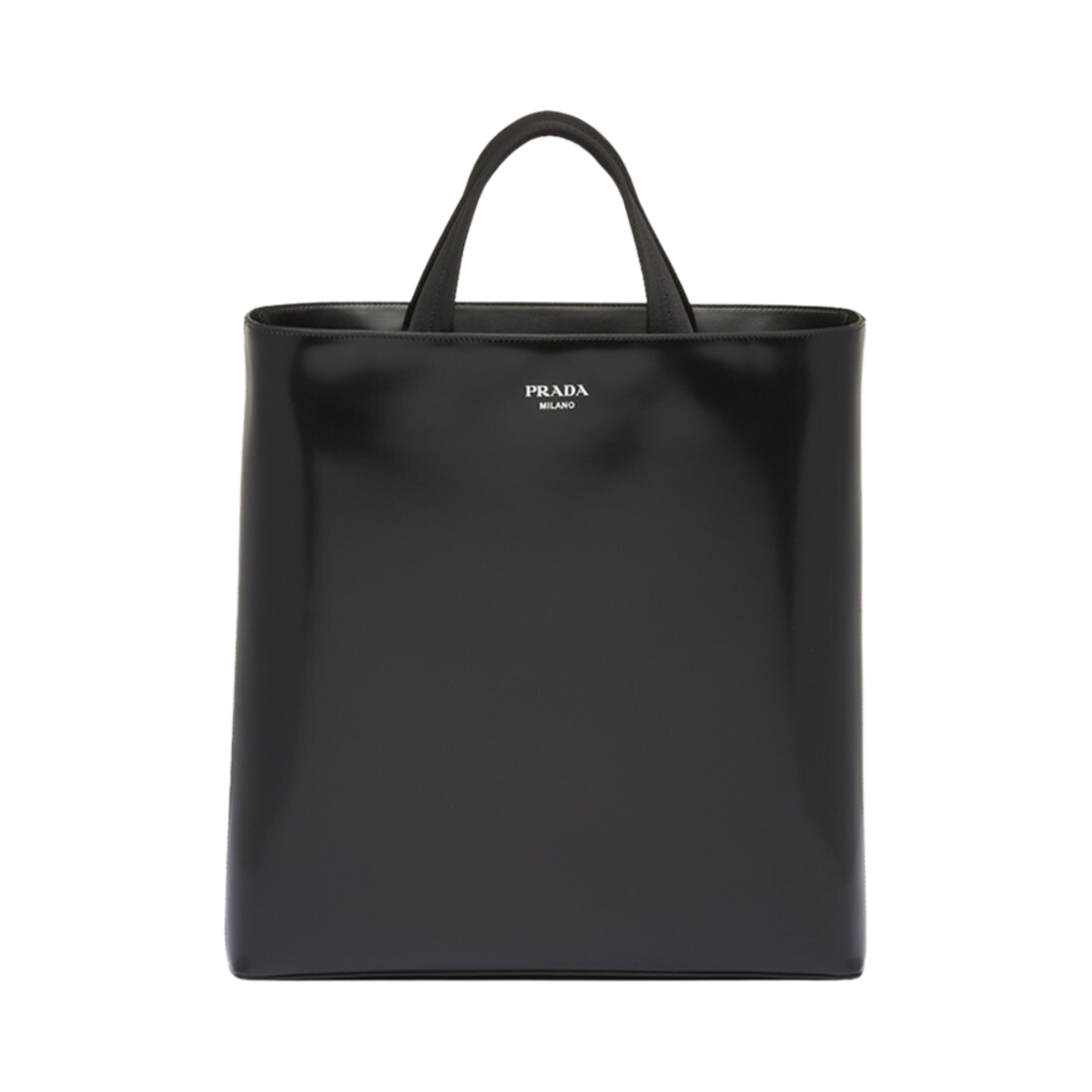 프라다 브러쉬드 레더 토트 워터 보틀 블랙(Prada Brushed Leather Tote Water Bottle Black) - 1
