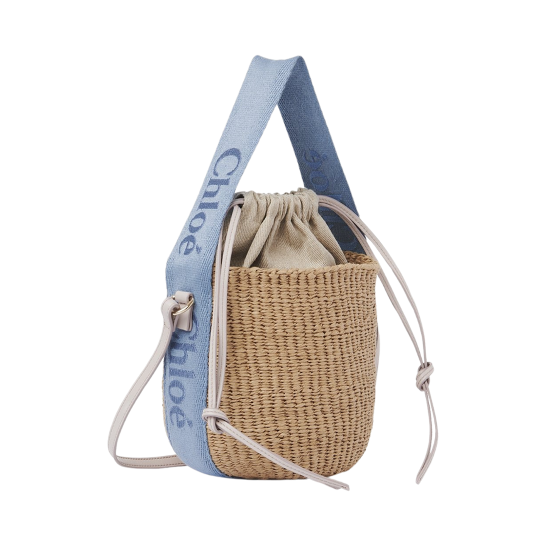 끌로에 스몰 우디 베스킷백 워시드 블루(Chloe Small Woody Basket Bag Washed Blue) - 1