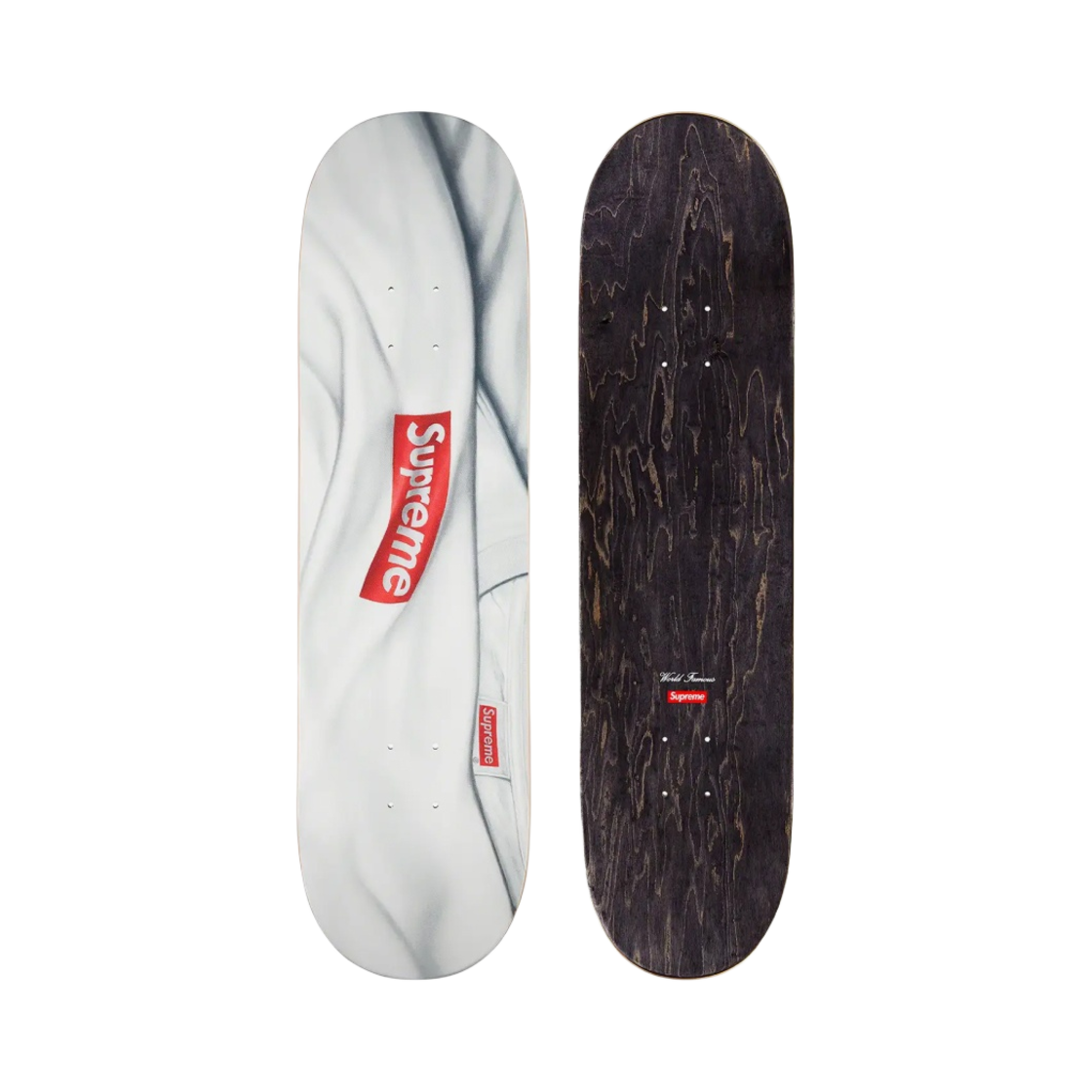 슈프림 박스로고 티셔츠 스케이트보드 덱 화이트 - 22SS(Supreme Box Logo T-Shirt Skateboard Deck White - 22FW)
