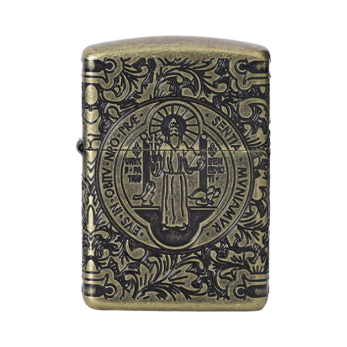 - Zippo Armor Antique Metal Logo Gold