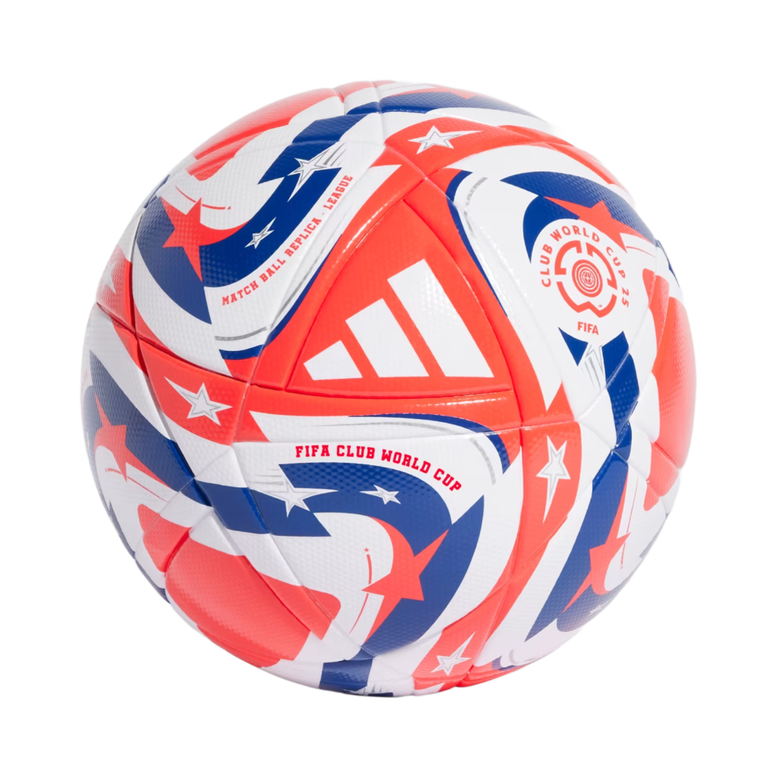아디다스 문디알 드 클럽 피파 25 리그 볼 화이트 루시드 레드(Adidas Mundial De Club FIFA 25 League Ball White  Lucid Red)