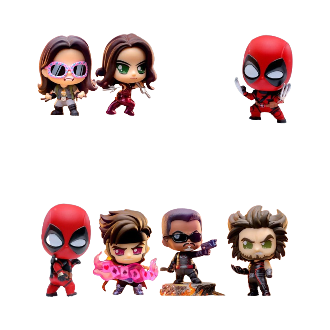 핫토이 코스비 데드풀&울버린 코스비 컬렉션 시즌 2 8개 1세트(Hot Toy Deadpool & Wolverine Cosbi Bobble-Head Collection Series 2 8PCS Set)