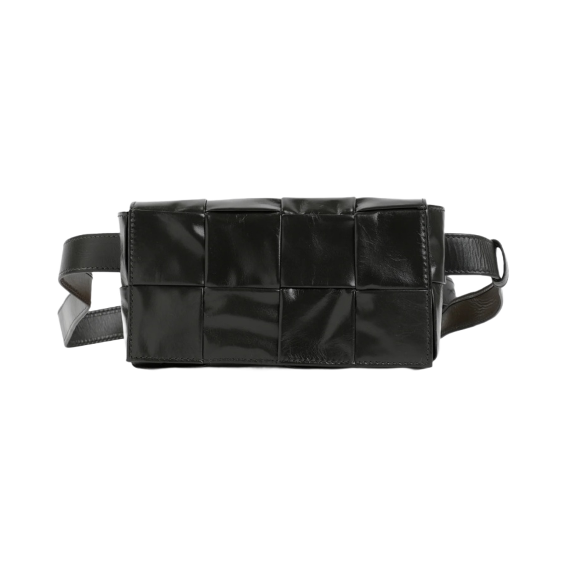 651053VCQ723009 Bottega Veneta Mini Leather Belt Cassette Dark Green