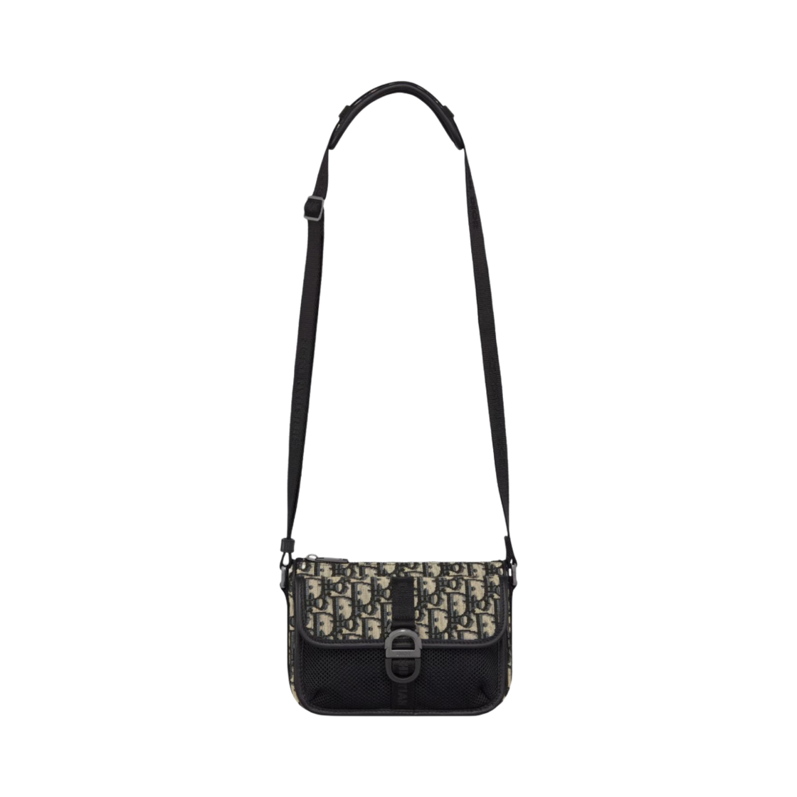 디올 아쿠아 미니 메신저 백 디올 오블리크 자카드 베이지 블랙(Dior Aqua Mini Messenger Bag Dior Oblique Jacquard Beige Black) - 3