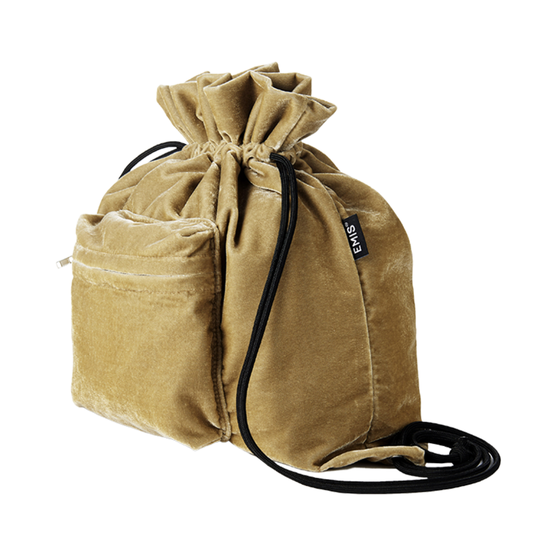 이미스 벨벳 빈티지 백팩 베이지(Emis Velvet Vintage Backpack Beige) - 2