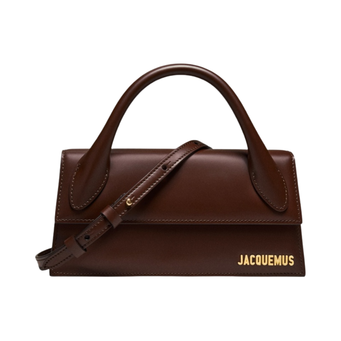 자크뮈스 르 치키토 롱 레더 핸드백 브라운(Jacquemus Le Chiquito Long Leather Handbag Brown) - 1