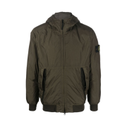 Stone Island 40823 Garment Dyed Crinkle Reps Recycled Nylon with Primaloft TC Jacket Olive Green - 23FW