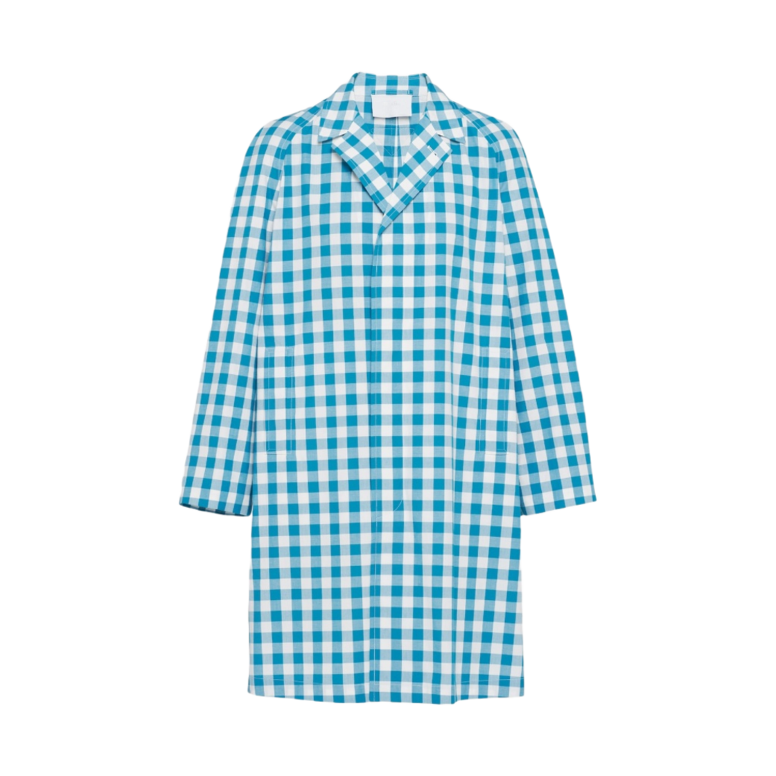 프라다 코튼 코트 화이트 터콰이즈(Prada Cotton Coat White Turquoise) - 1
