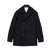 Gucci Wool Coat Dark Blue