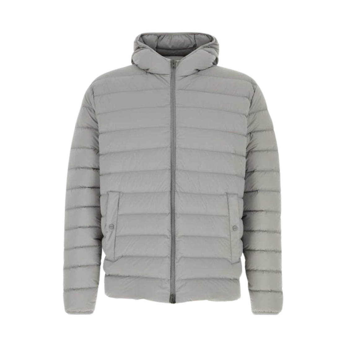 PI00098UR-12431SZ-9433 Herno Resort Bomber Jacket in Light Nylon Stretch Light Grey