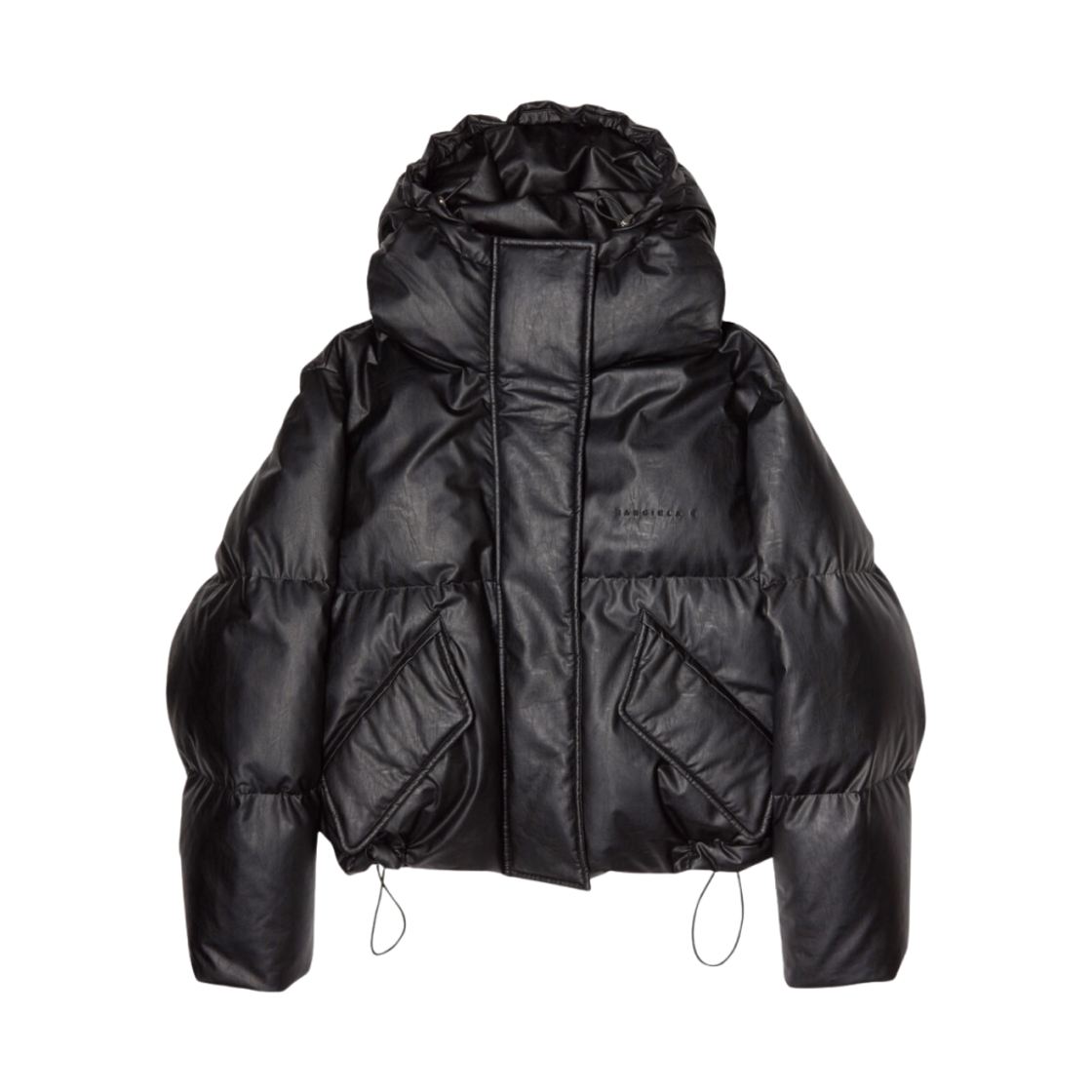 S52AM0211S53057900 (W) MM6 Maison Margiela Faux Leather Jacket Black