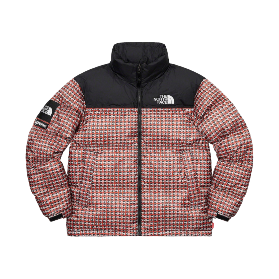 NF0A5IQW26E Supreme x The North Face Studded Nuptse Jacket Red - 21SS