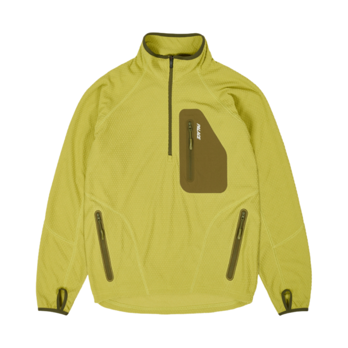 - Palace Run It 1/2 Zip Thermal Track Jacket The Deep Green - 24FW