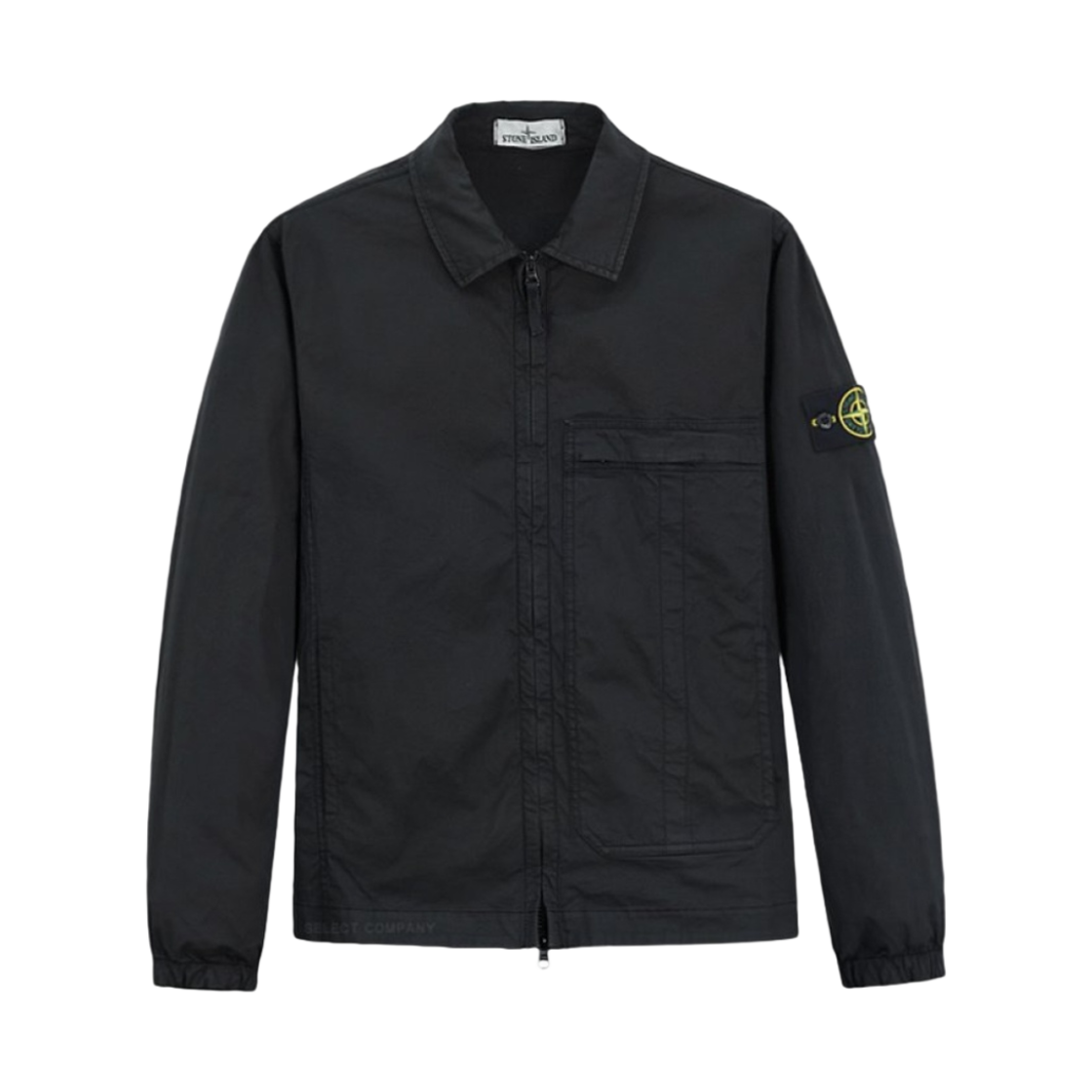 스톤 아일랜드 10319 스트레치 코튼 트윌 오버셔츠 블랙 - 21SS