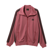 Needles Track Jacket Poly Smooth Smoke Pink