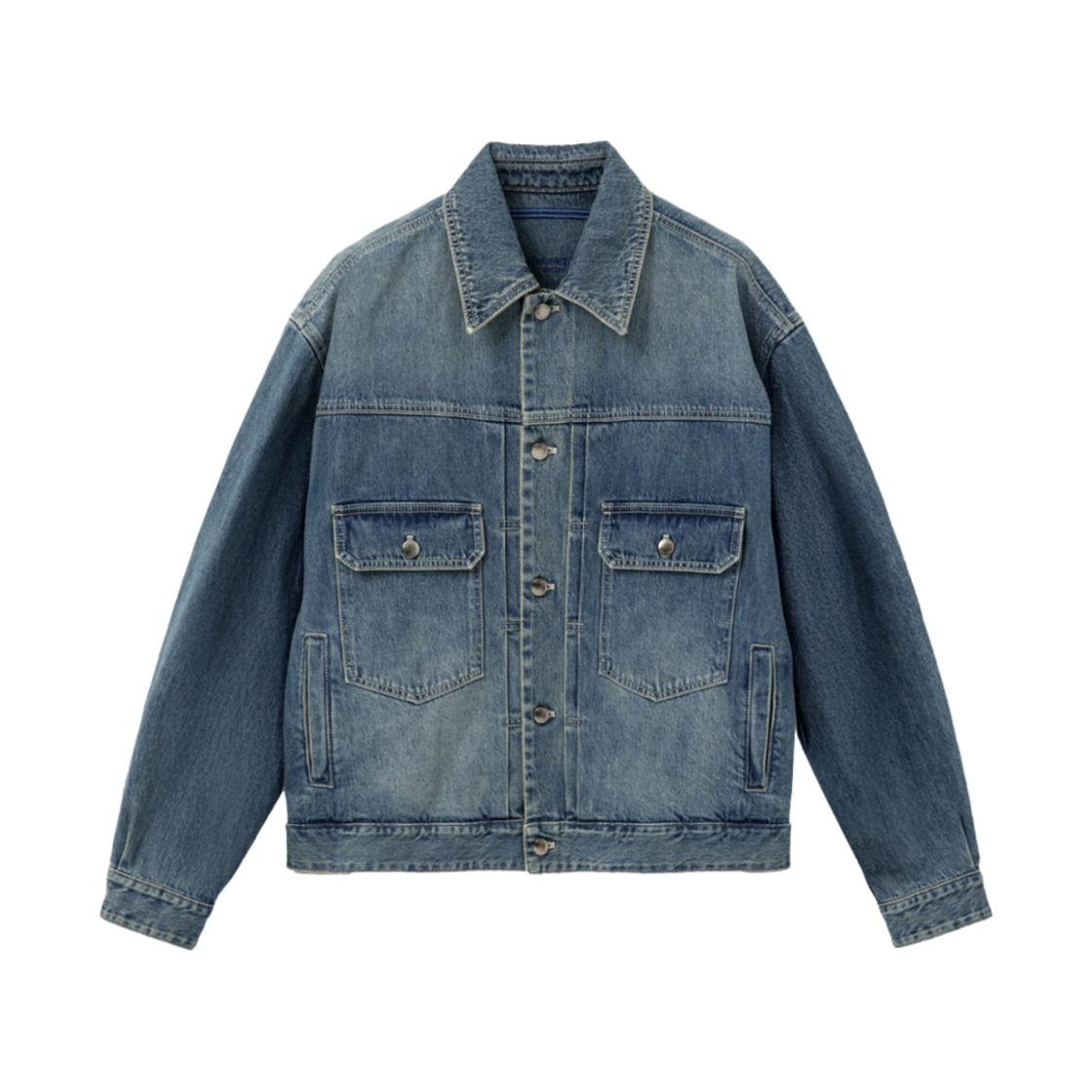 우영미 레귤러 데님 자켓 블루 - 24FW