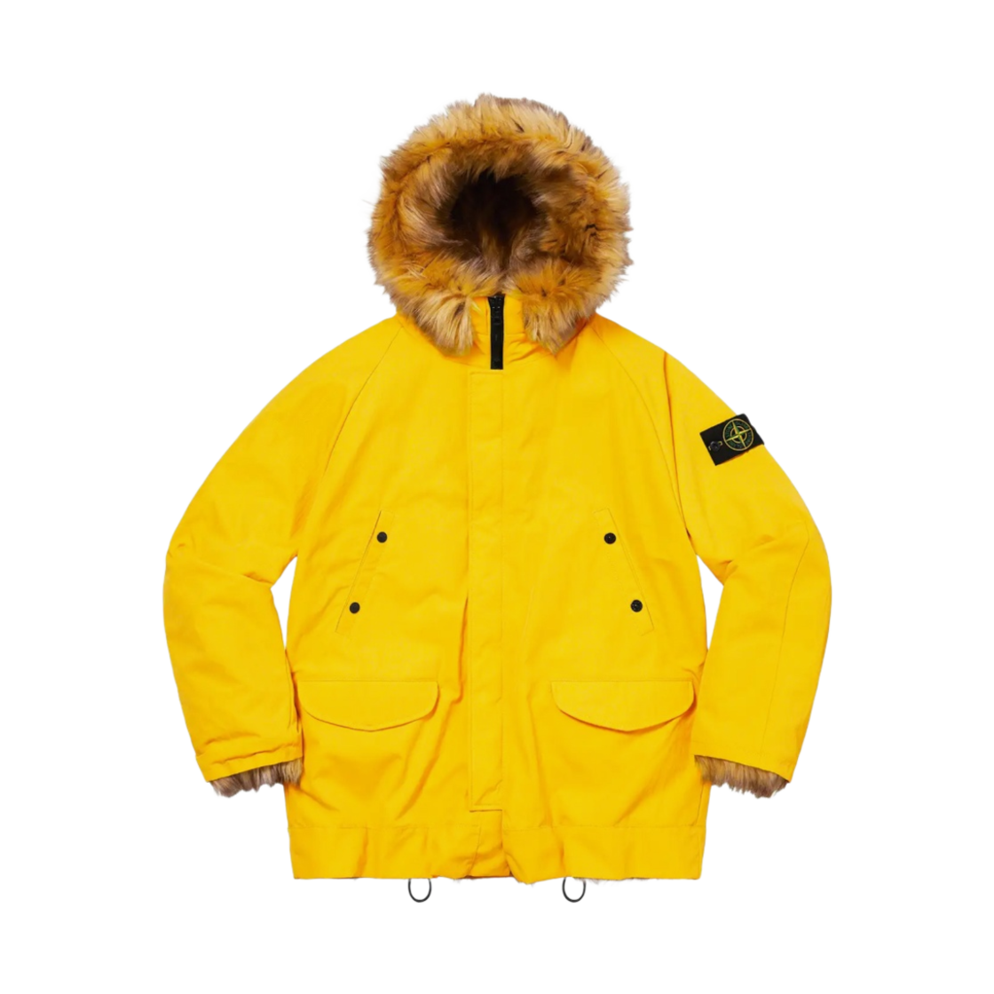 슈프림 x 스톤 아일랜드 포뮬러 스틸 리버시블 포우 퍼 파카 옐로우 - 22SS(Supreme x Stone Island Formula Steel Reversible Faux Fur Parka Yellow - 22SS)