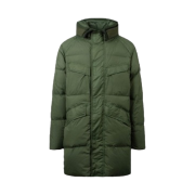 Stone Island 70123 Crinkle Reps Hooded Long Down Jacket Olive Green - 22FW
