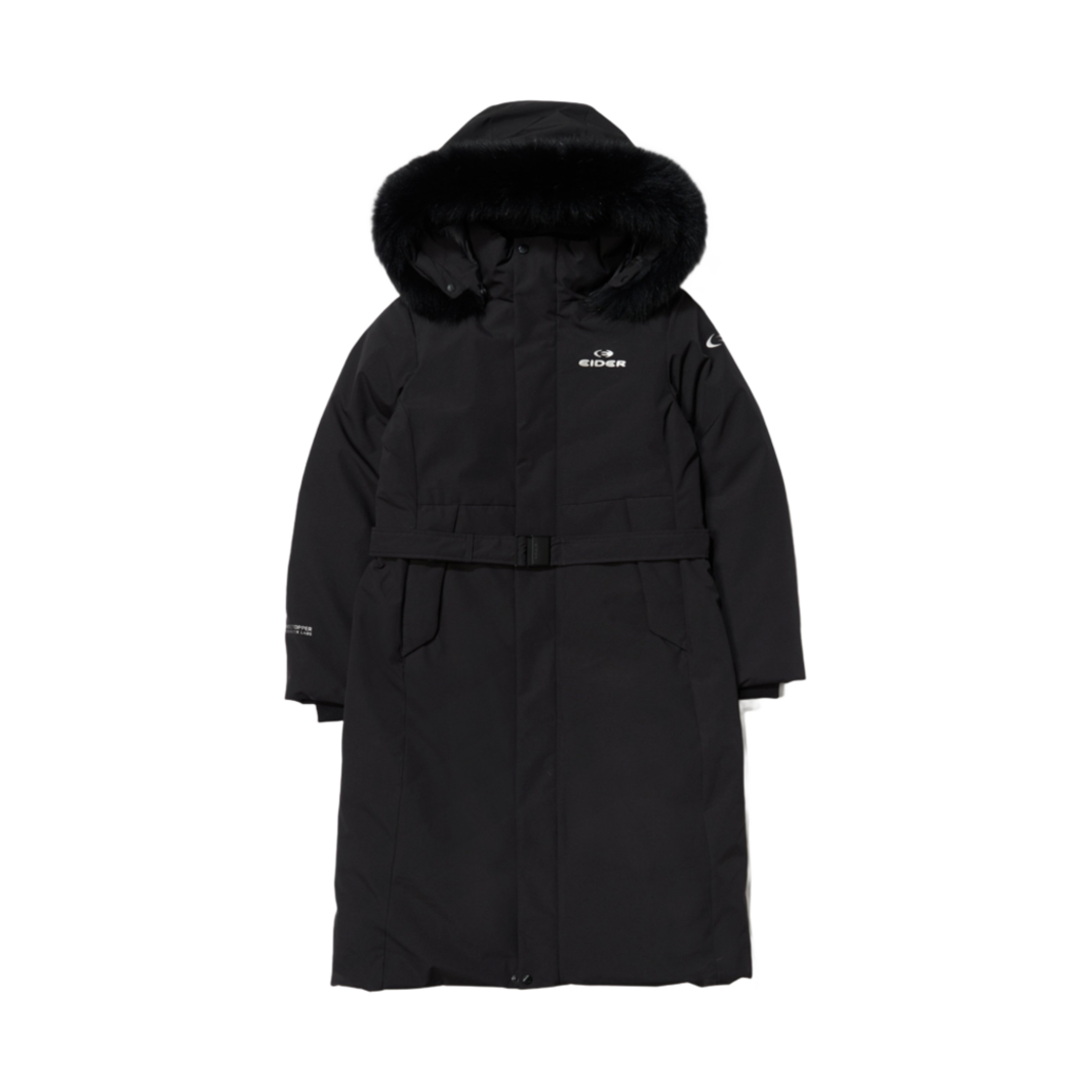 (W) 아이더 라헨느 캐시미어 롱 다운 자켓 블랙((W) Eider La Reine Cashmere Long Down Jacket Black) - 1
