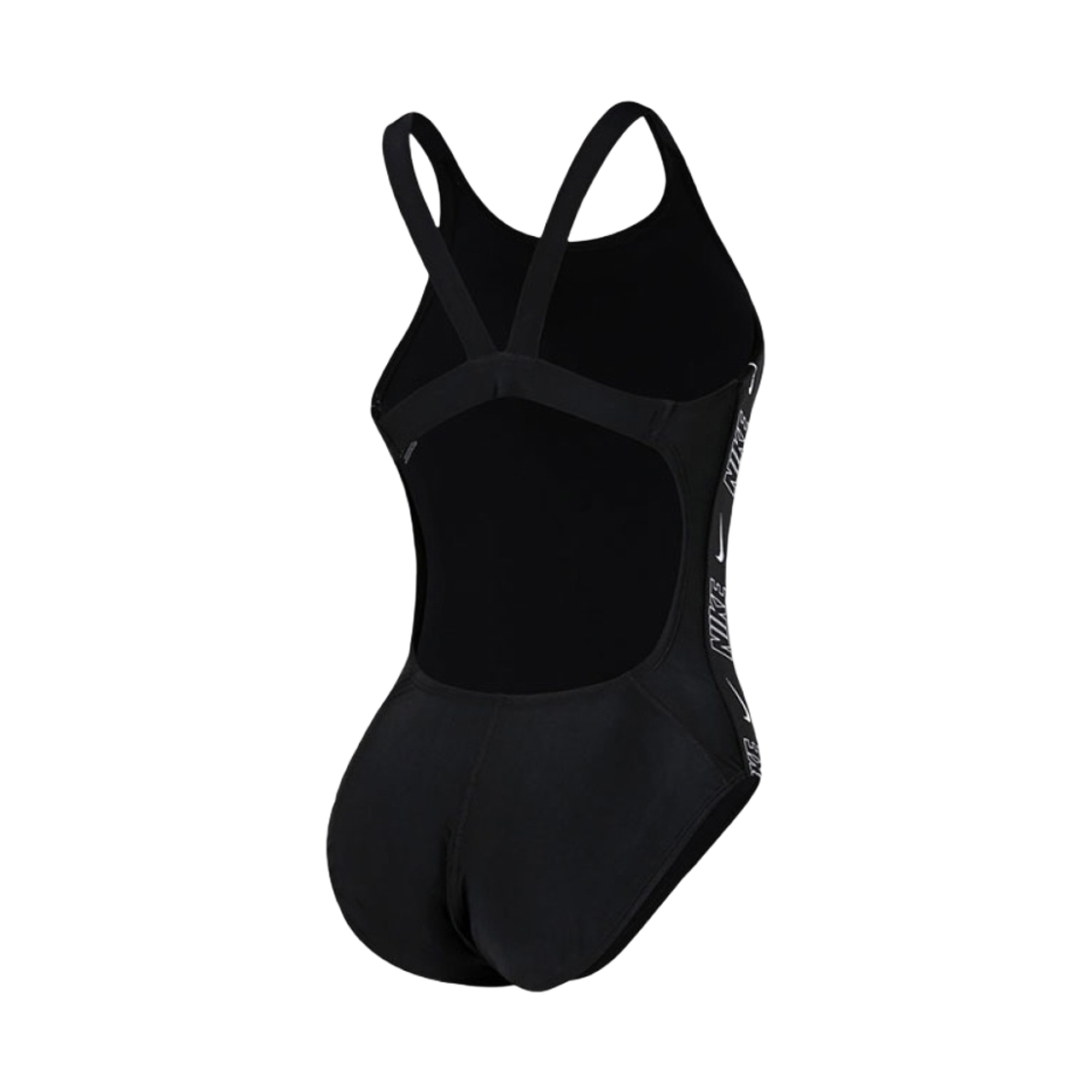 (W) 나이키 스윔 핏 뉴비 로고 테이프 패스트백 블랙((W) Nike Swim Fit Newbie Logo Tape Fastback Black) - 2