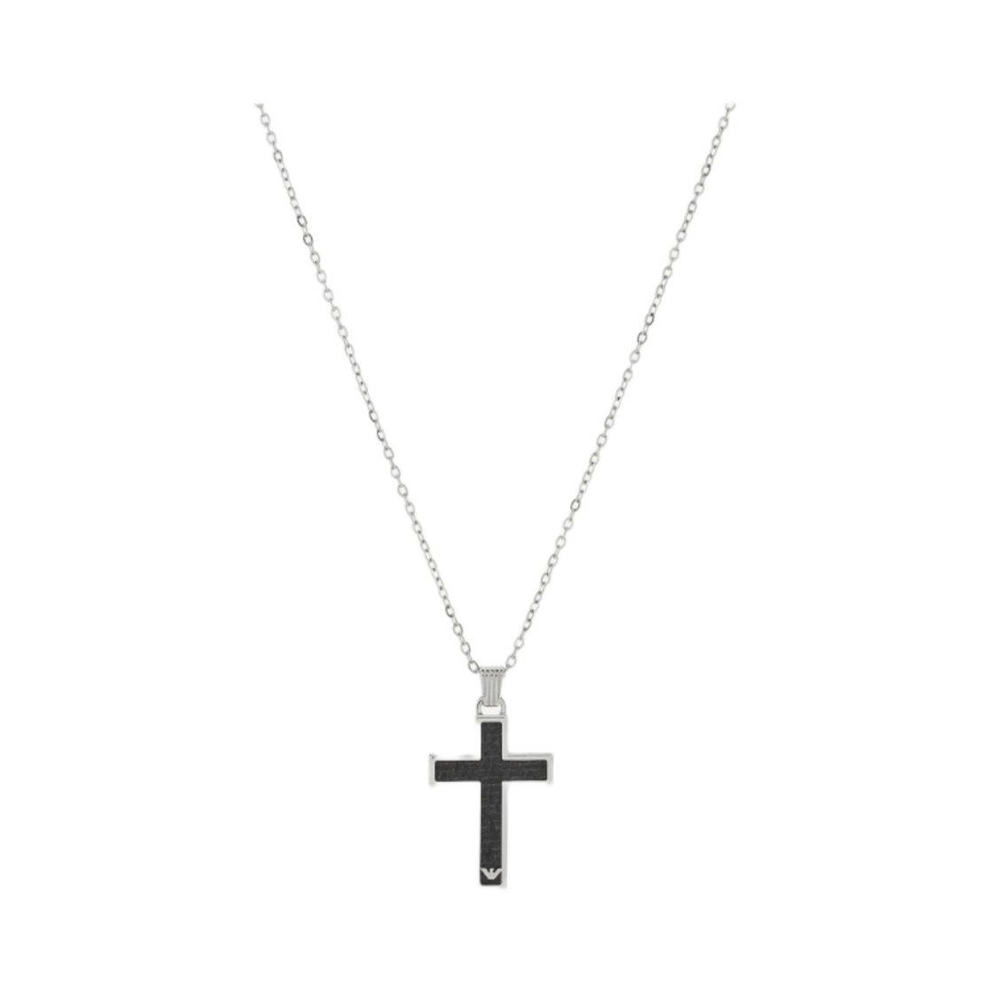 엠포리오 아르마니 스테인리스 스틸 크로스 네클리스 실버(Emporio Armani Stainless Steel Cross Necklace) - 1
