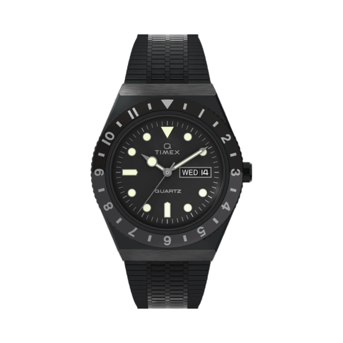 TW2U61600 Timex Q Reissue 38mm Stainless Steel Black