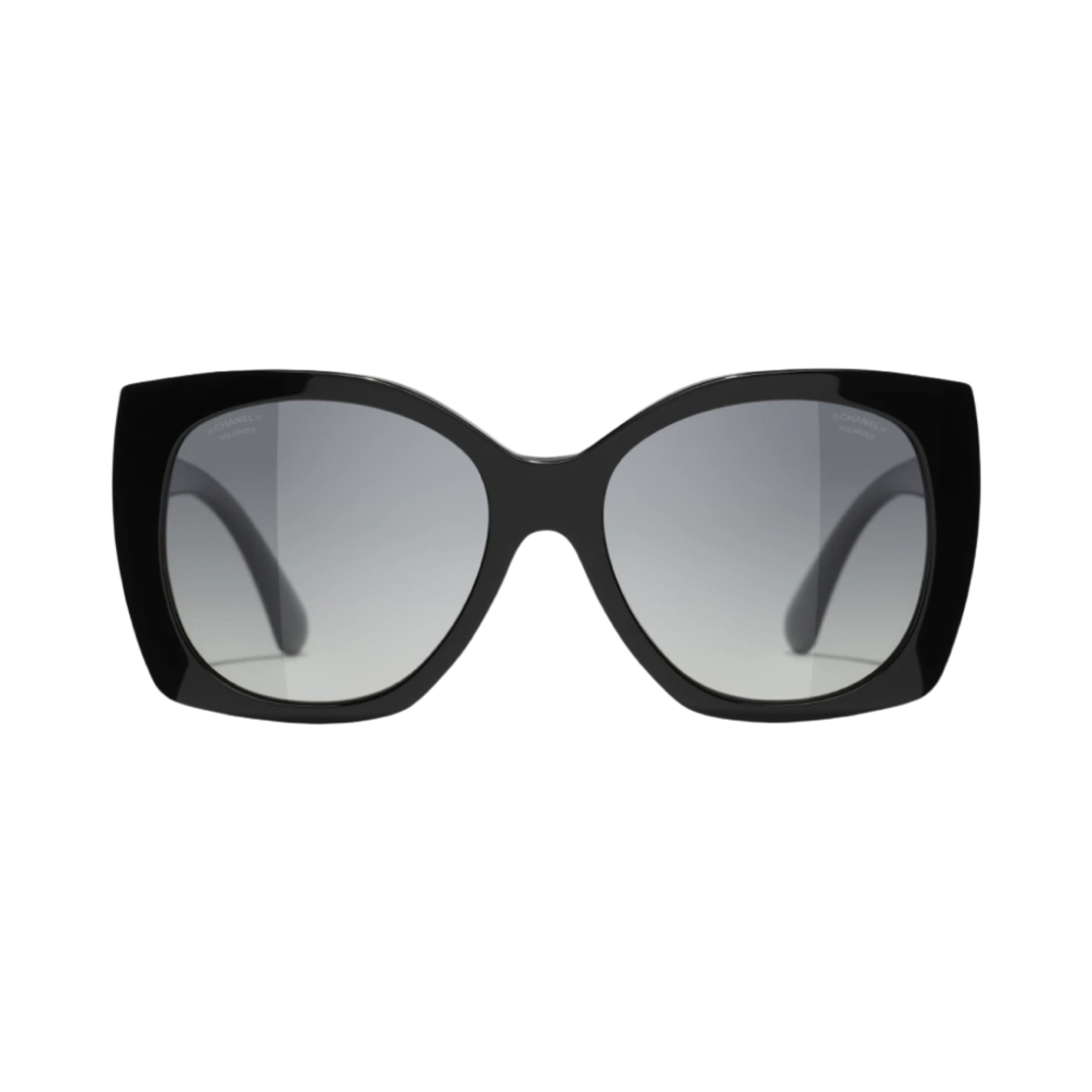 A71589-X02016-S2218-OCCI Chanel Square Sunglasses Acetate & Black Frame International Fit