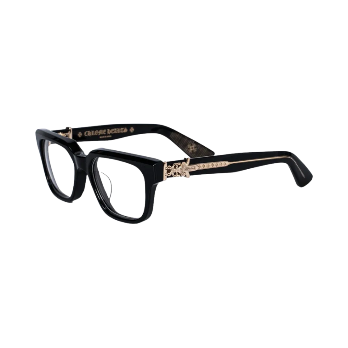 크롬하츠 바질리오네어 2 블랙 18K 골드 플레이트(Chrome Hearts Vagillionaire II Black 18K Gold Plated)