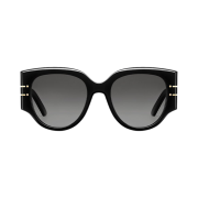 Dior signature R2I Black Rounded Sunglasses Black