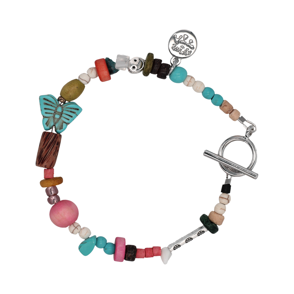 TBH42CDTB024TQ TOWTOW.ARCHIVE Butterfly Symbol Bracelet Turquoise