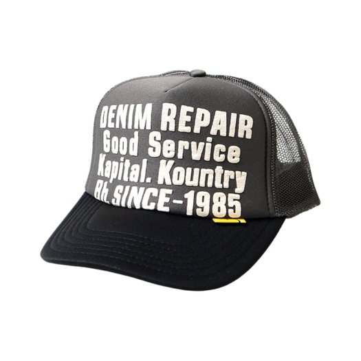 KAPITAL KOUNTRY PEARL CLUTCHER グレー 黒 KAPITAL Kountry Pearl Clutcher Printed Canvas and Mesh