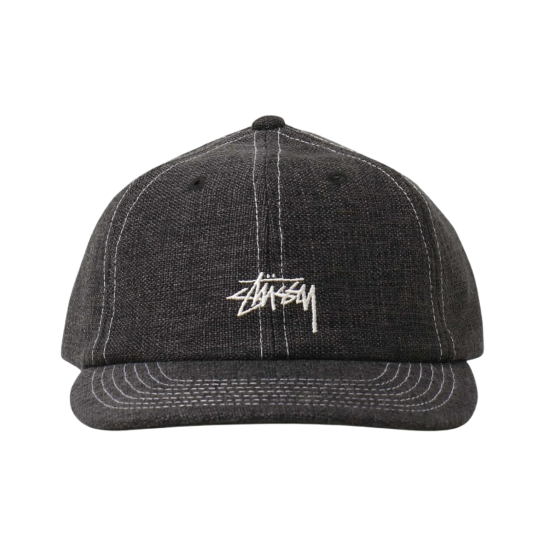 스투시 루즈 위브 스탁 스트랩백 캡 블랙(Stussy Loose Weave Stock Strapback Cap Black) - 2