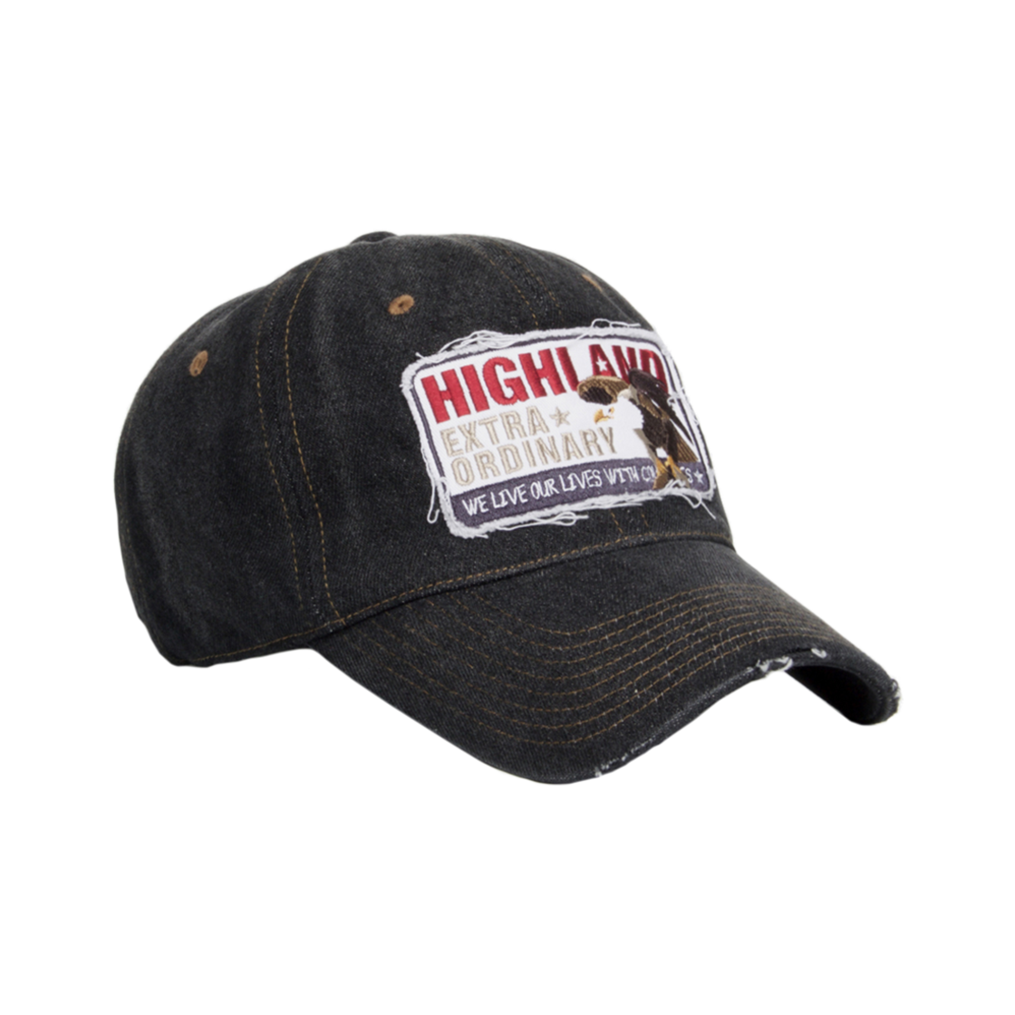 SA616 PLATEAU High EA Denim Cap Black