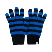 Thevinylhouse Mohair Striped Gloves Blue