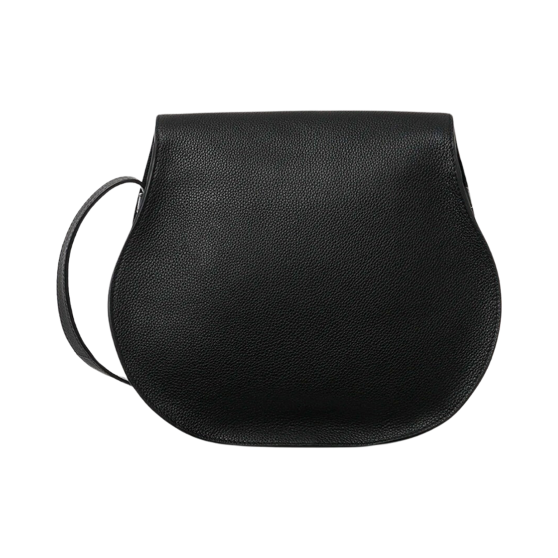 끌로에 그레인드 레더 마르씨 미디움 새들 백 블랙(Chloe Grained Leather Marcie Medium Saddle Bag Black) - 2