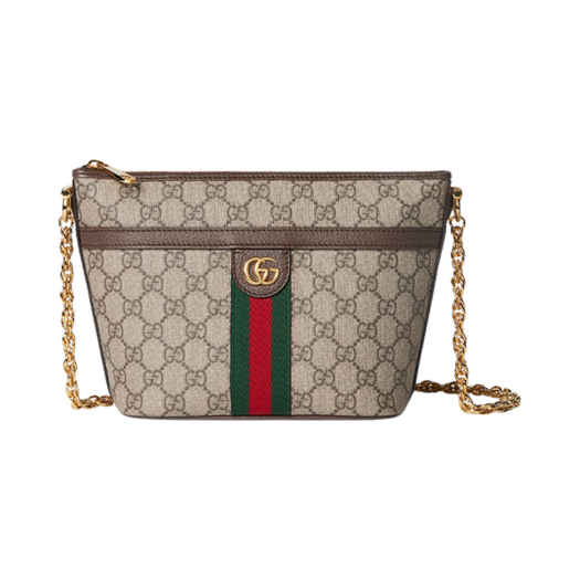 Gucci Ophidia GG Mini Shoulder Bag Beige Ebony GG Supreme