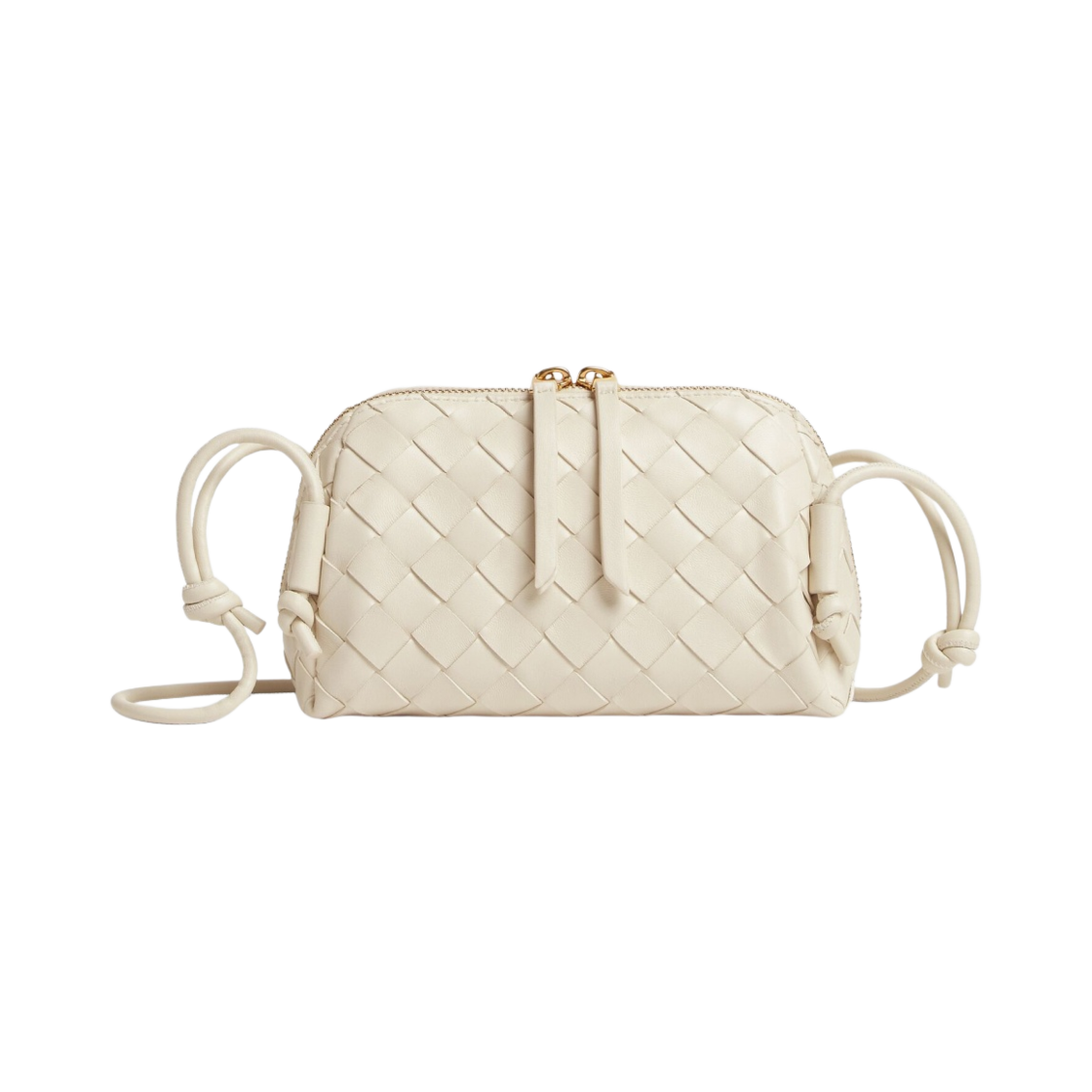 보테가 베네타 인트레치아토 콘서트 파우치 씨 솔트(Bottega Veneta Intrecciato Concert Pouch Sea Salt) - 1