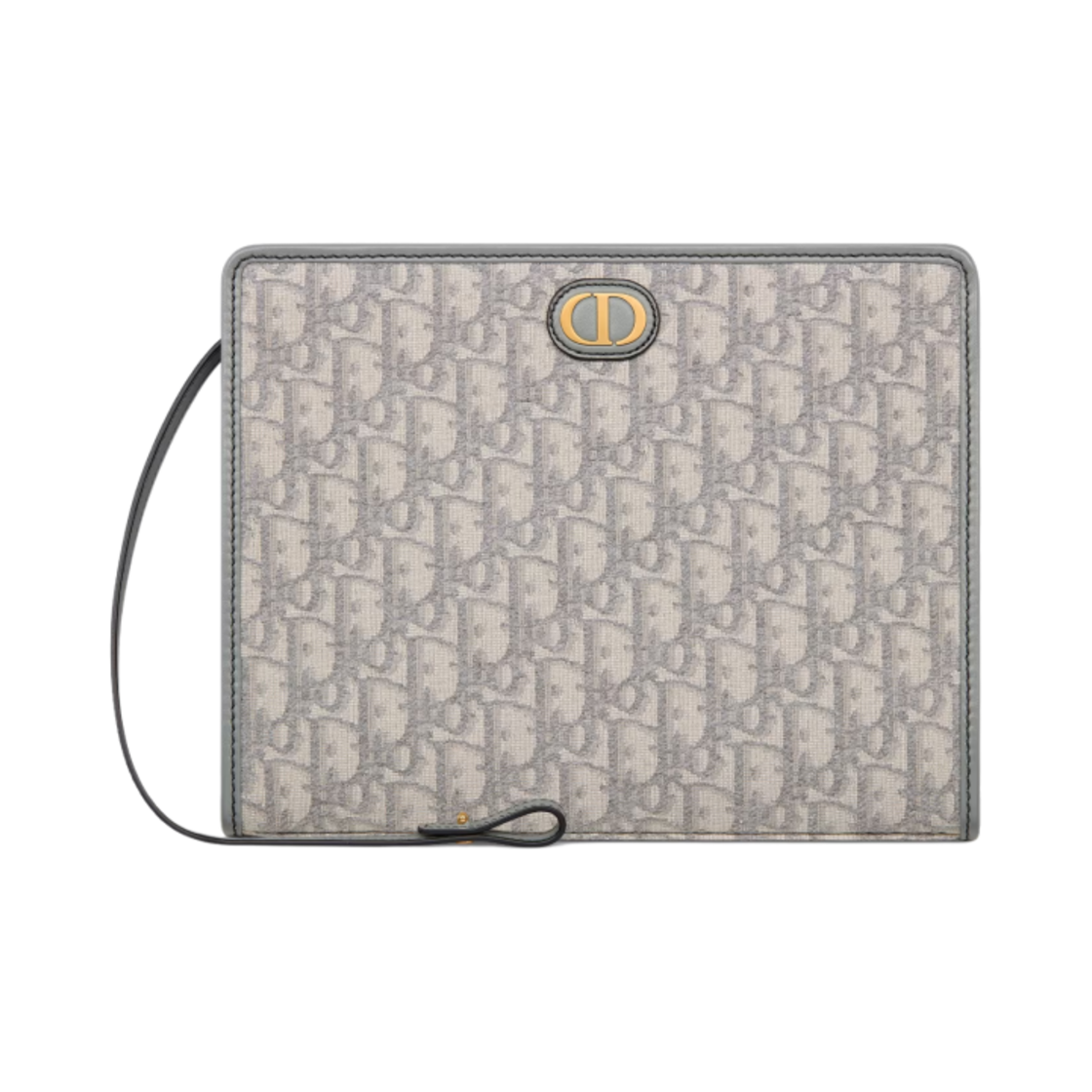디올 미디움 30 몽테인 파우치 그레이 디올 오블리크 자카드(Dior Medium 30 Montaigne Pouch Grey Dior Oblique Jacquard)
