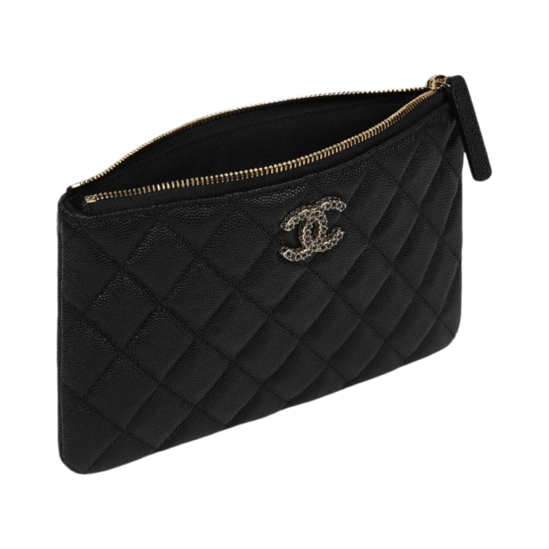 샤넬 케이스 샤이니 그레인드 카프스킨 스트라스 & 골드 메탈 블랙(Chanel Case Shiny Grained Calfskin Strass & Gold Black) - 3