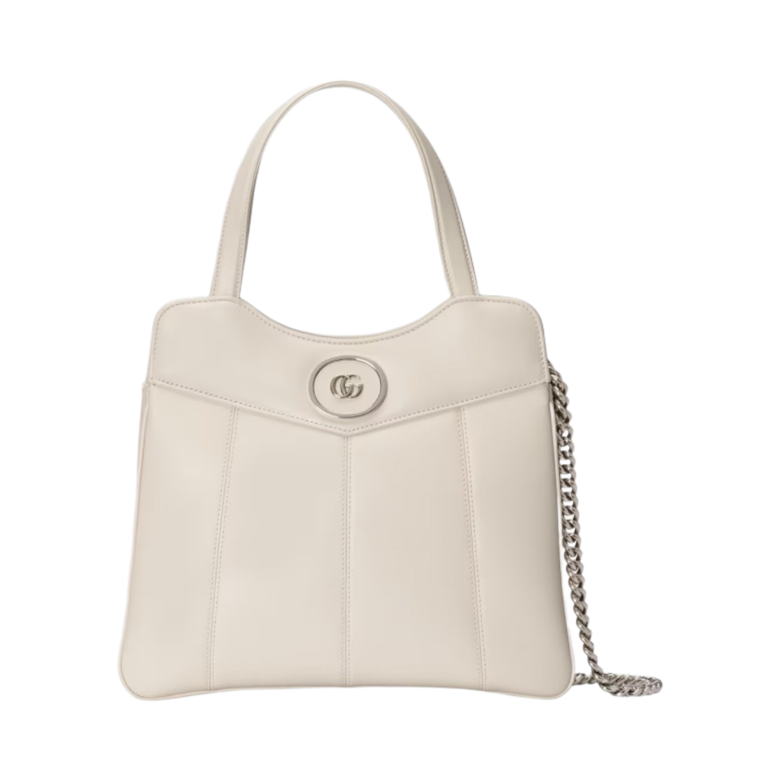 구찌 쁘띠 GG 스몰 토트백 화이트 레더(Gucci Petite GG Small Tote Bag White Leather) - 1