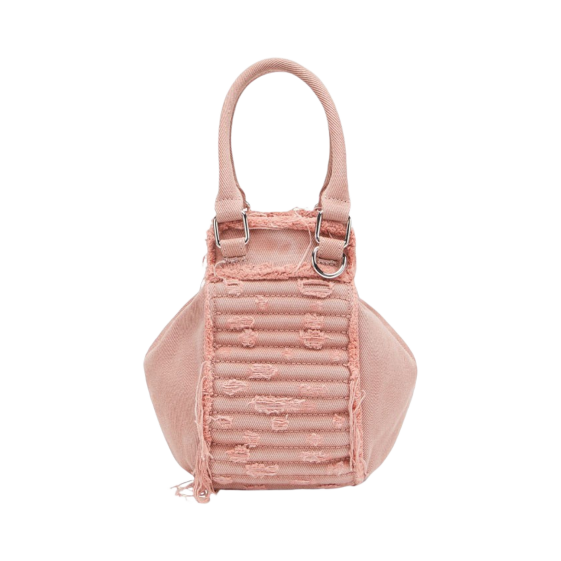 디젤 D-비나-C XS 캔버스 미니백 핑크 화이트(Diesel D-Vina-C XS Canvas Mini Bag Pink White) - 2