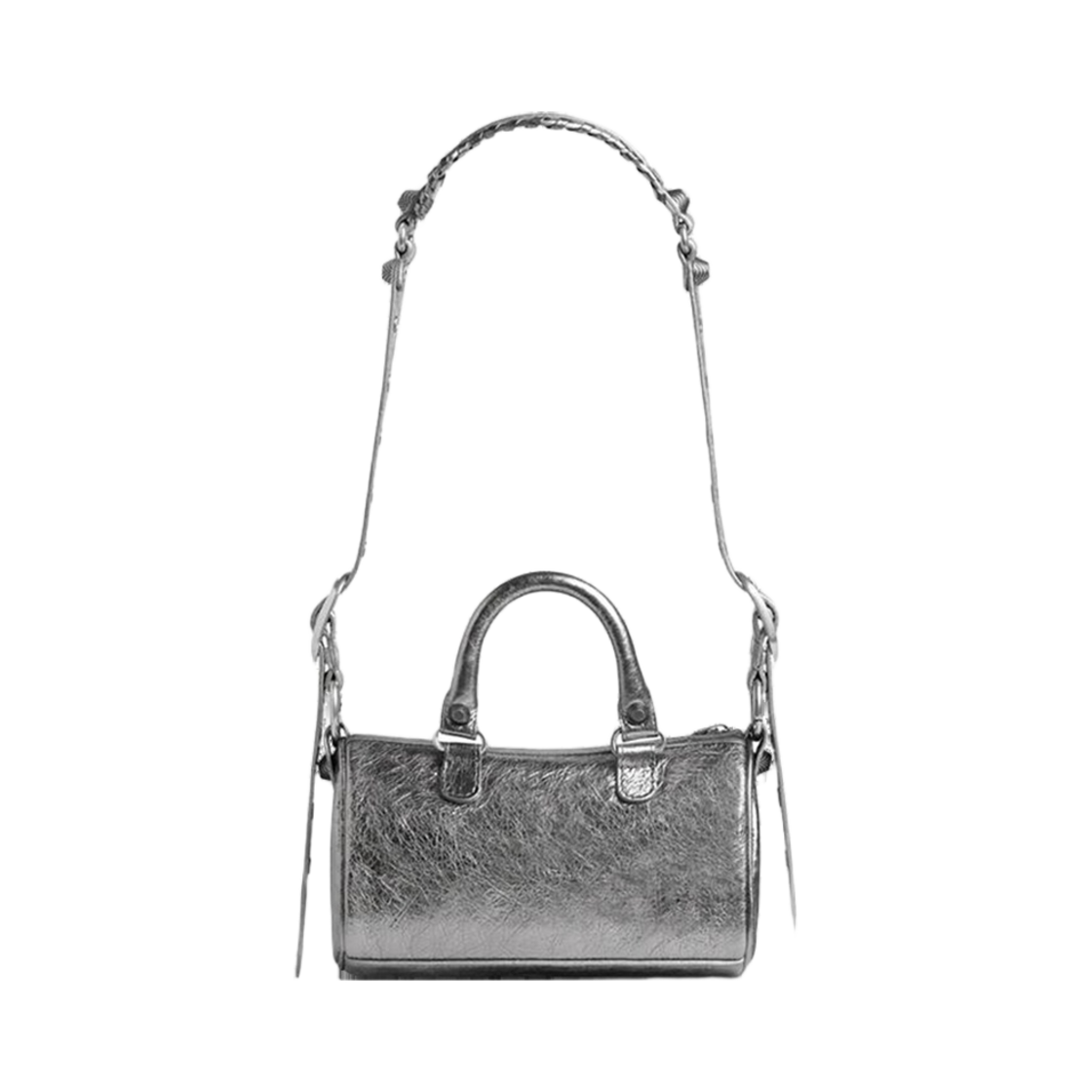 발렌시아가 르 카골 미니 더플백 메탈라이즈드 실버(Balenciaga Le Cagole Mini Duffle Bag Metallized Silver) - 3